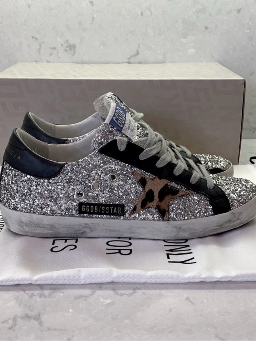 Golden Goose Glitter Horsey Leopard Hair